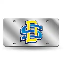 Rico Industries - South Dakota State Jackrabbits Mirrored Laser Cut License Plate Laser Tag - Multi