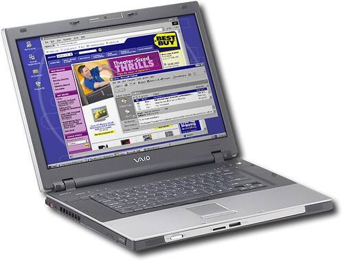 Angle Standard. Sony - VAIO Digital Studio Notebook with Intel® Centrino™ - Gray.