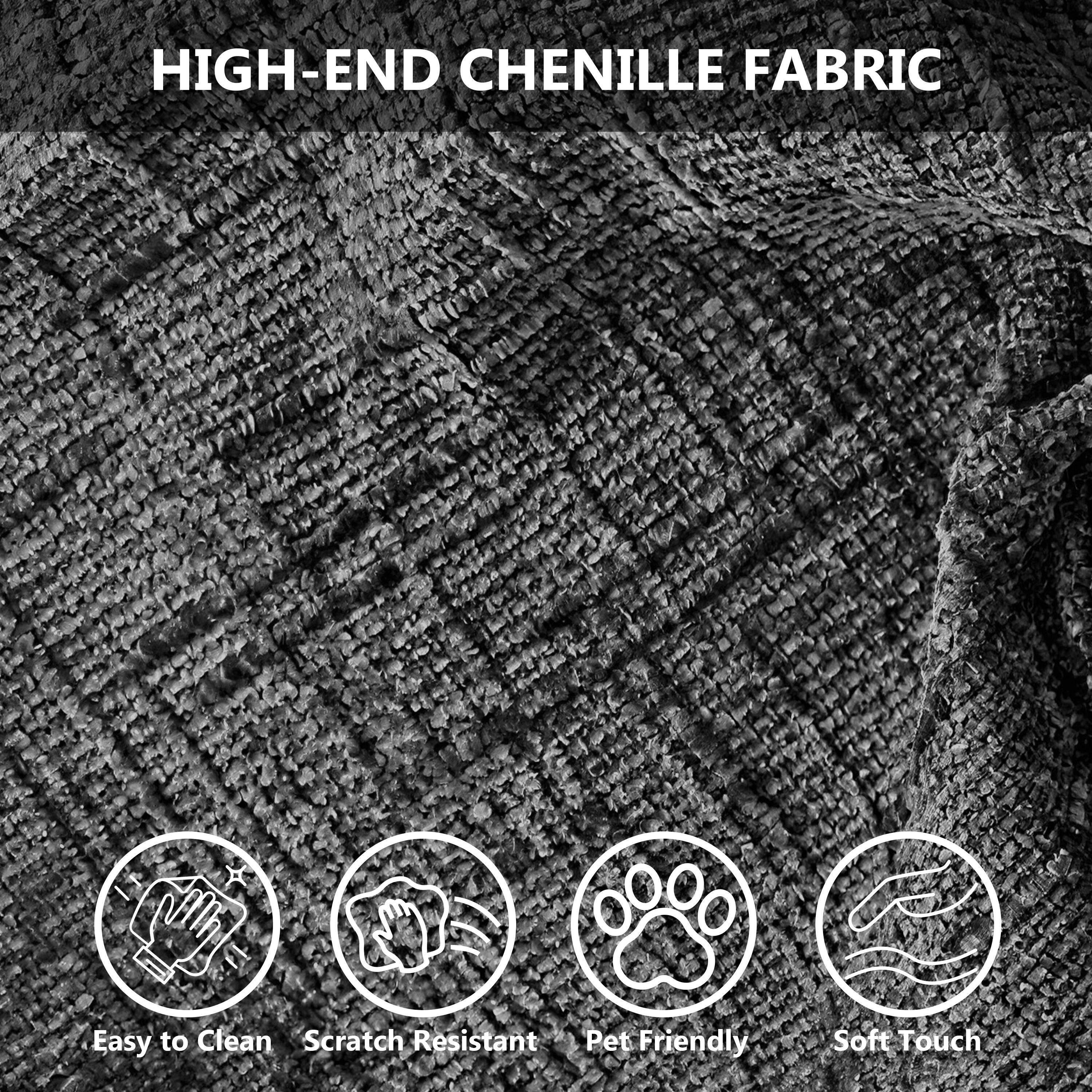 HIGH-END CHENILLE FABRIC

- Easy to Clean
- Scratch Resistant
- Pet Friendly
- Soft Touch