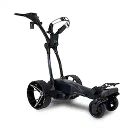 MGI - Navigator Ai GPS+ Electric Golf Remote Control Push Cart - Plays 36 Holes with 4" Full-Color Touchscreen Display - Black