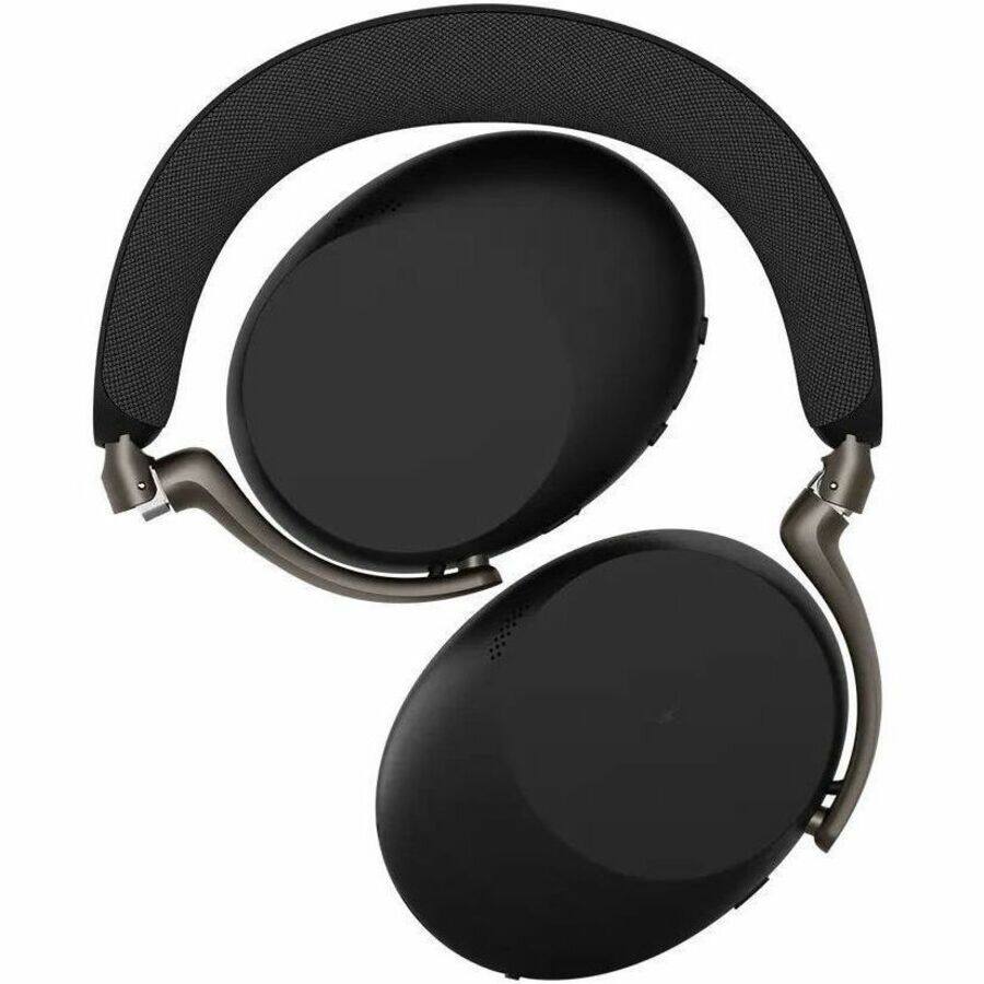 Alt View 4. Jabra - Jabra Evolve3 85 Headset - Stereo - Mini-phone (3.5mm) - Wired/Wireless - Bluetooth - 98.4 ft - 35 Ohm - 20 Hz to 20 kHz - Black.
