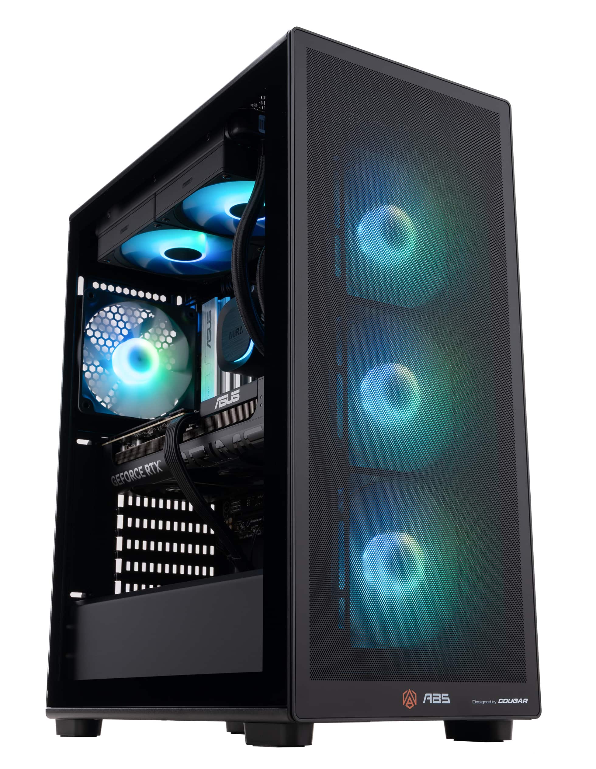 Photos - Desktop PC ADVANCED BATTLESTATIONS - ABS Stratos Ruby Gaming PC - Windows 11 - AMD Ryzen 7 9800X3D - GeForce RTX 5070 - DLSS 4 - 32GB D