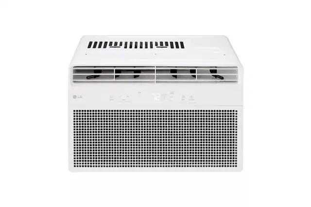 Front. LG - LG 6,000 BTU 115V ELECTRONIC WAC W/REMOTE - WHITE.