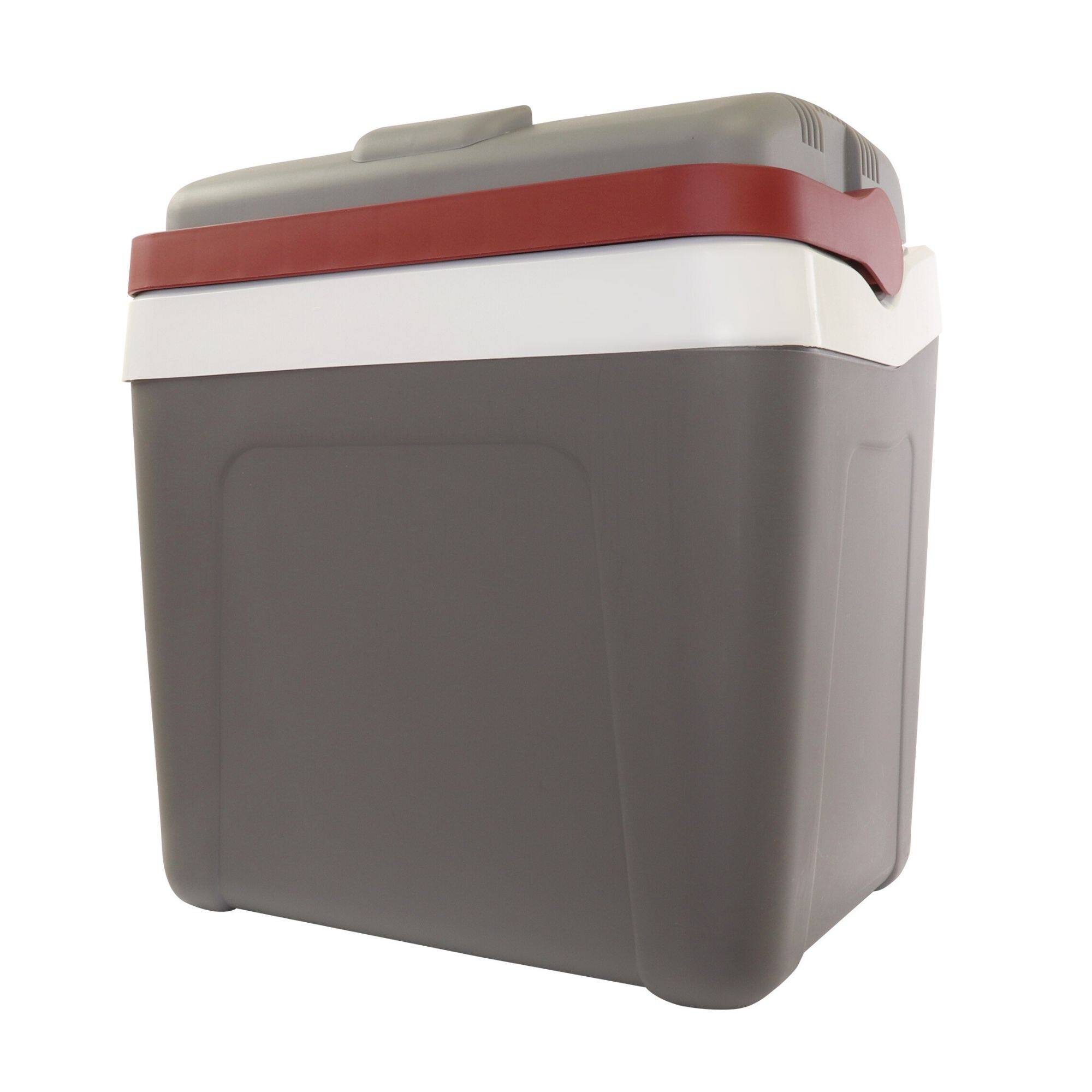 Koolatron - 12V Electric Cooler 24L Portable Car Fridge, Thermoelectric Cool Box - White