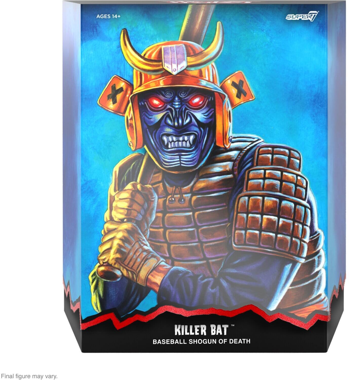 AGES 14+ SUPER X - KILLER BAT BASEBALL SHOGUN OF DEATH Final figure may vary.
