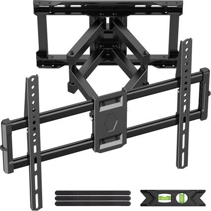 Front. FINEAK - 75 85 inch Full Motion TV Wall Mount for 40-86" TV Mount - Black.