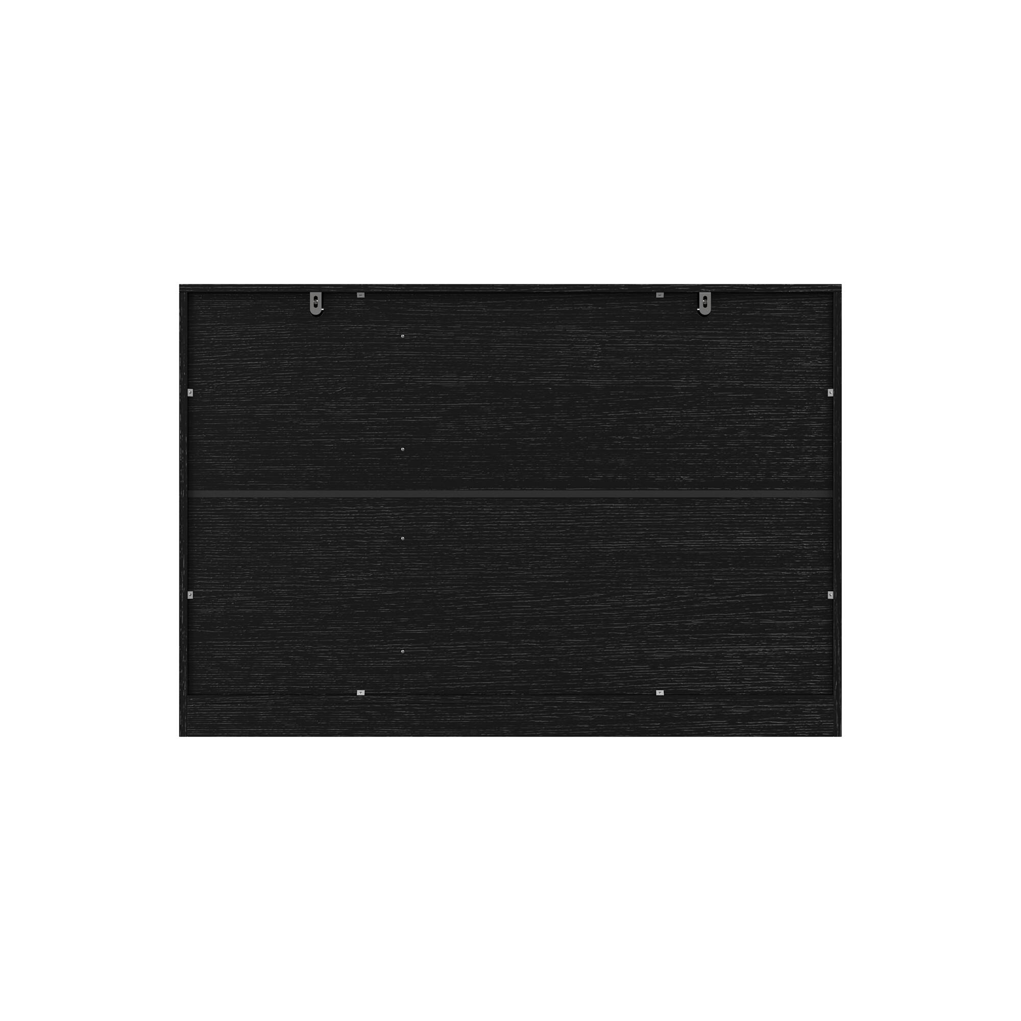 Back. Famapy - Famapy Modern Patterned Storage Cabinet with Anti - Tip & Metal Handles - Black.