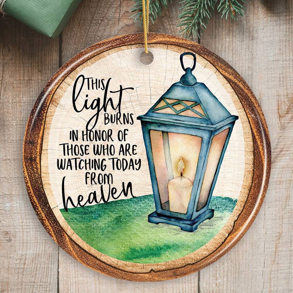 OrnamentallyYou Vintage Lantern Memorial Heaven Quote Christmas ...