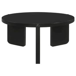 Coaster Co. of America - Cordova Round Solid Wood Coffee Table - Black