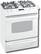Angle Standard. GE - 30" Self-Cleaning Slide-In Gas Range - True White.
