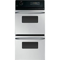 GE - 24" Built-In Double Electric Wall Oven - Stainless steel - Front_Zoom