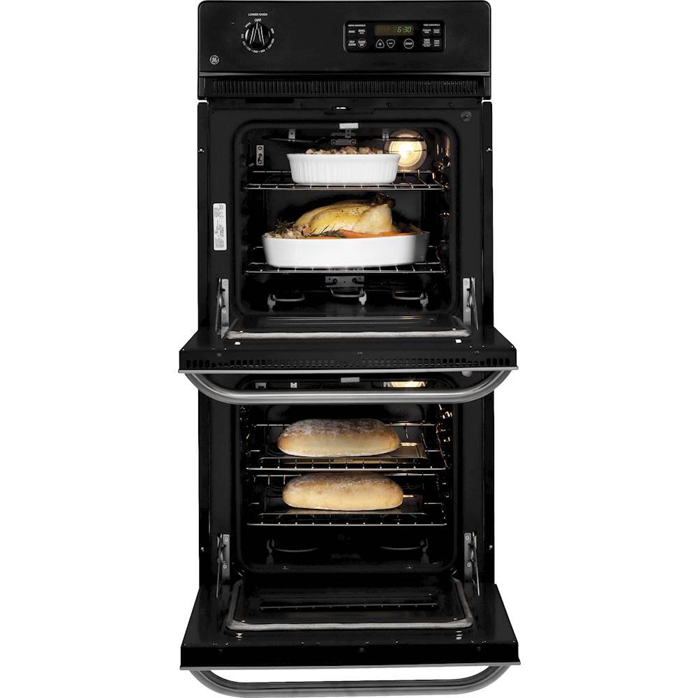 Alt View 13. GE - 24" Built-In Double Electric Wall Oven - Stainless Steel.