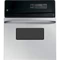 GE - 24" Built-In Single Electric Wall Oven with Self-Clean and Clear View Window - Stainless Steel