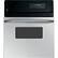 Front. GE - 24" Built-In Single Electric Wall Oven - Stainless Steel.
