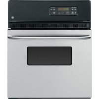 GE - 24" Built-In Single Electric Wall Oven - Stainless Steel - Front_Zoom