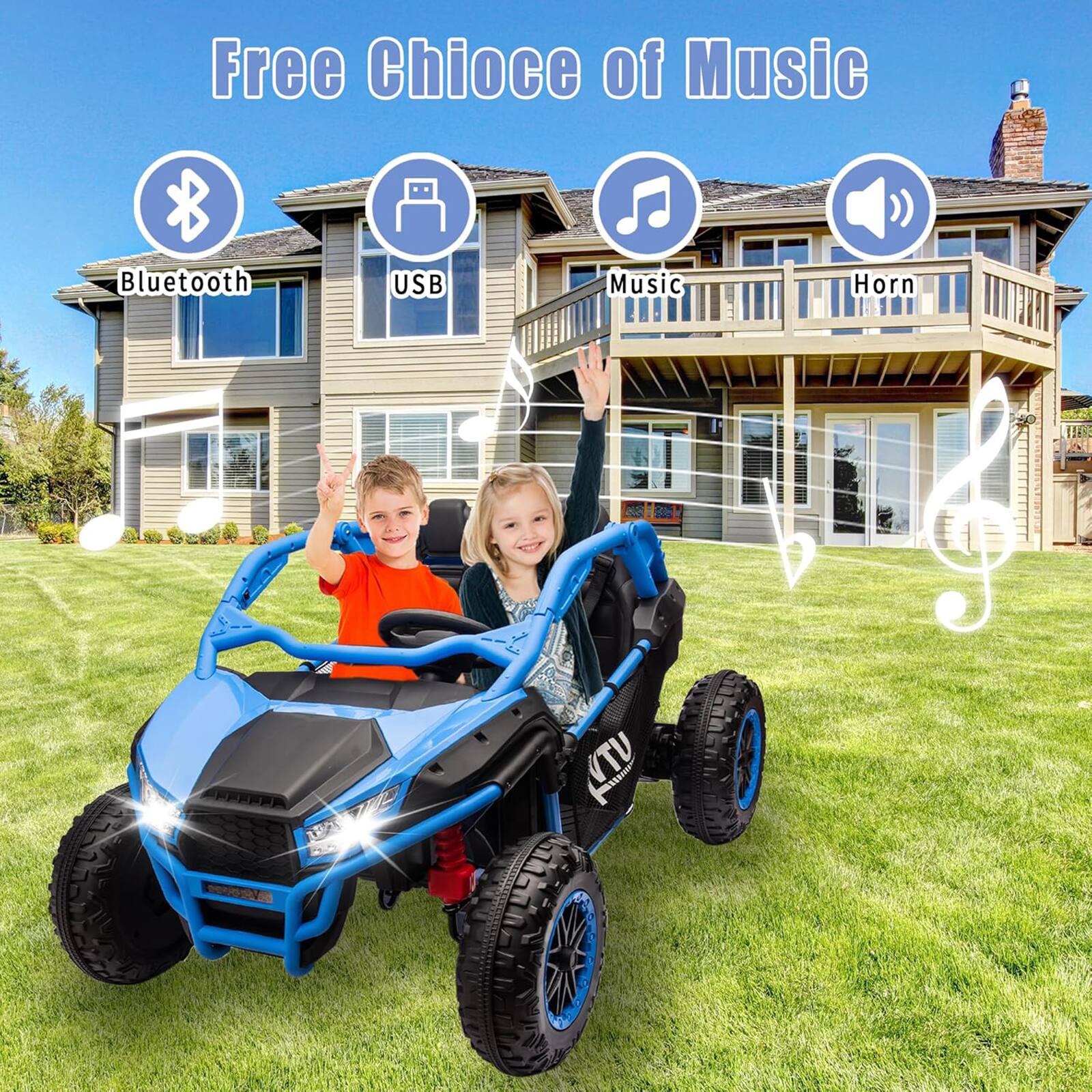 Free Choice of Music  
Bluetooth  
USB  
Music  
Horn