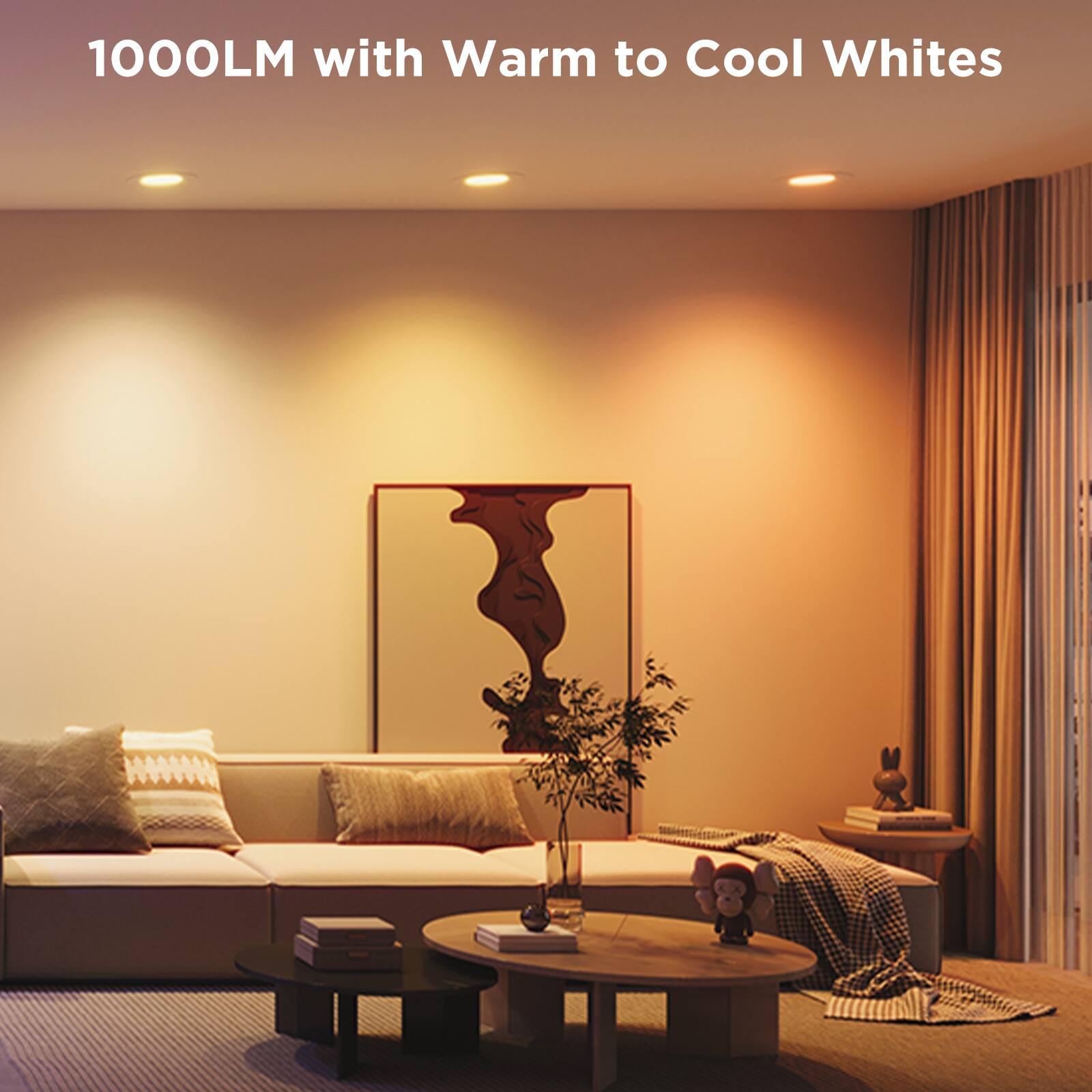 1000LM with Warm to Cool Whites