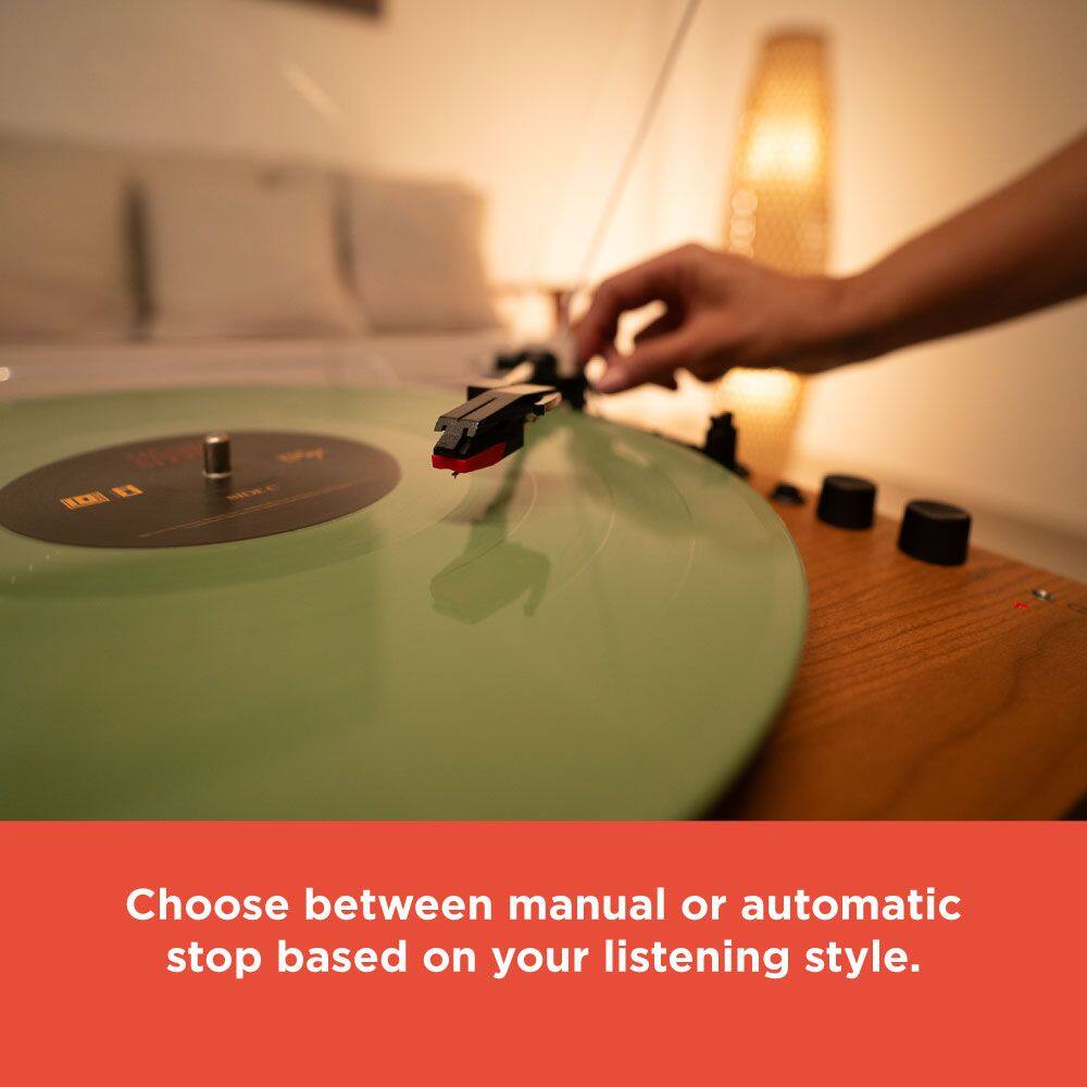 Choose between manual or automatic stop based on your listening style.