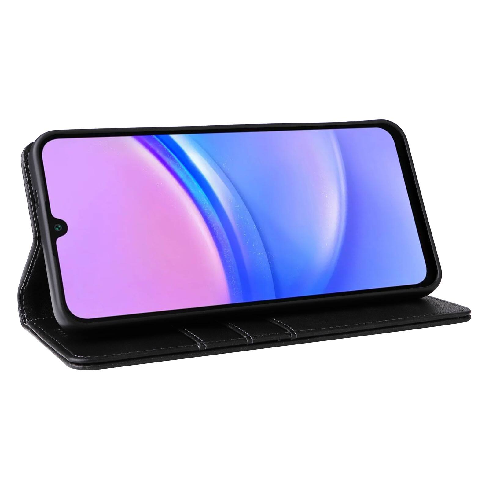 Alt View 1. Dteck - Case for Samsung Galaxy A16 5G,Wallet Case with Card Holder for Women Men,Shockproof PU Leather Flip Kickstand Cover - Black.