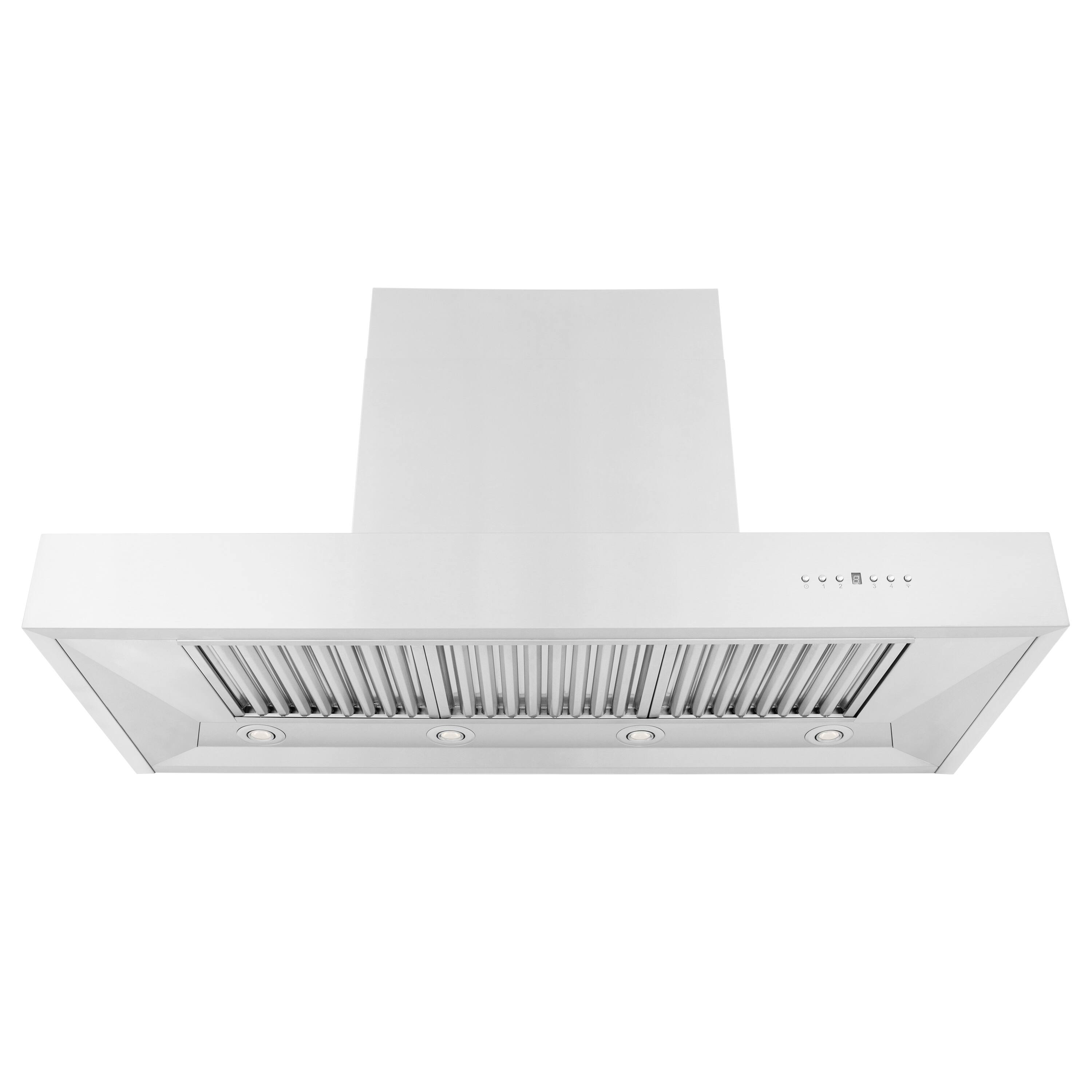 Back. ZLINE - ZLINE 48 in. Ducted Professional Wall Mount Range Hood in Stainless Steel (KECOM-48) - Stainless steel.