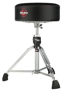 Gibraltar Hardware - Drum Throne with 5" Softy Seat Foam Cusion, Height Adjustable Stool, Double-Braced for Stability, Comfortable Support