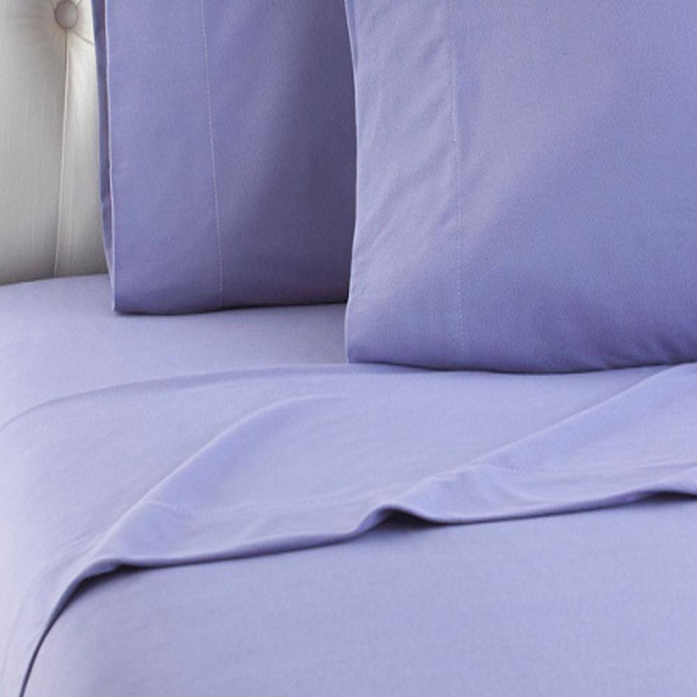 Alt View 1. Shavel Home Products - Shavel Micro Flannel High Quality Sheet Set - King Flat/Fitted Sheet 108x110/80x78x18" 2-Pillowcase 21x40" - Amethyst. - Amethyst.