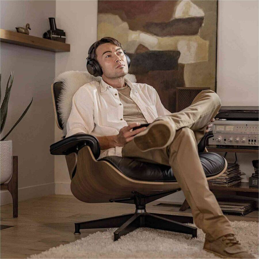 Alt View 4. Shure - Shure AONIC 50 GEN 2 Wireless Noise Cancelling Headphones - Stereo - Mini-phone (3.5mm) - Wired/Wireless - Bluetooth - Black.