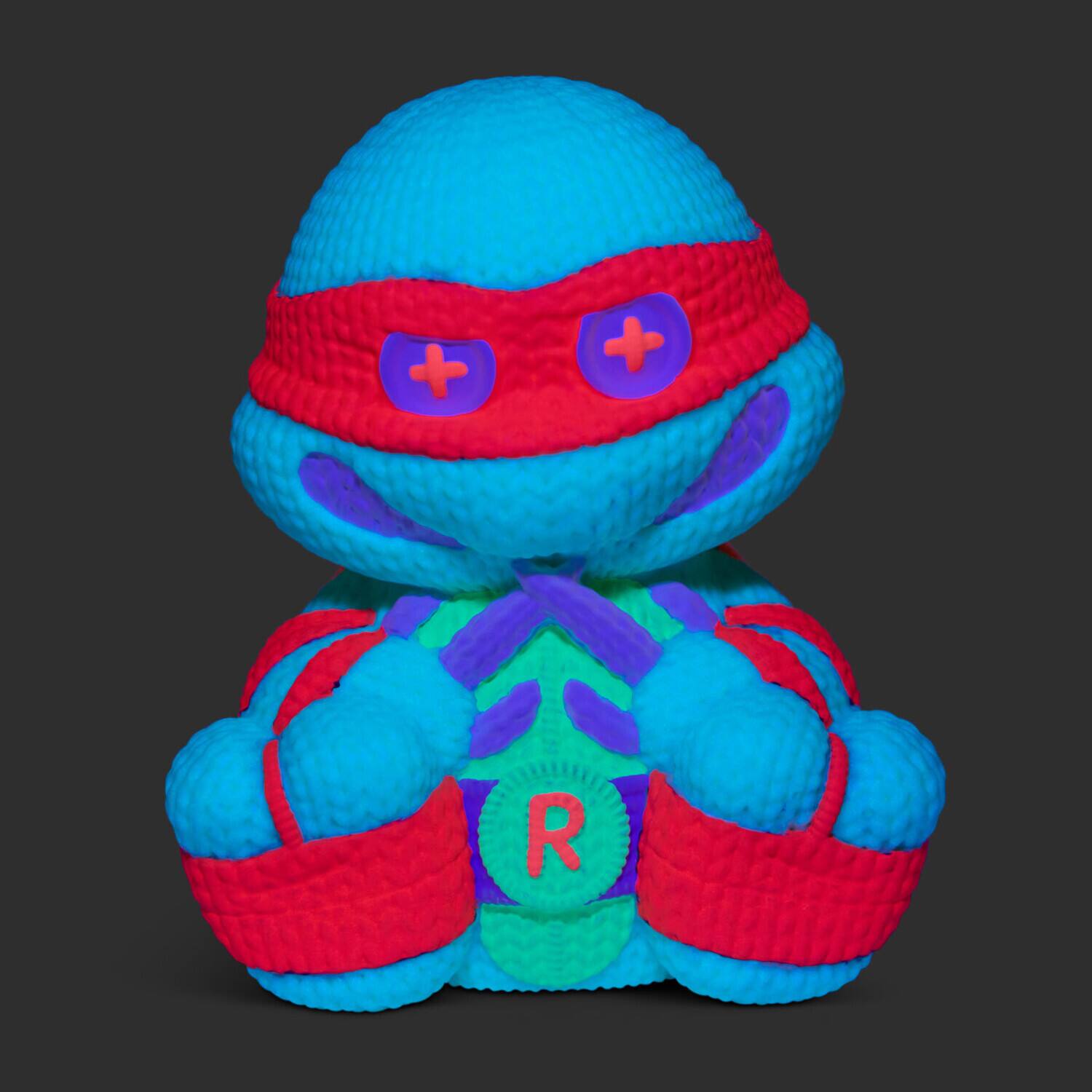 Alt View 4. Handmade by Robots - Teenage Mutant Ninja Turtles (TMNT) - Raphael Blacklight Limited Edition Vinyl Figure   - COLLECTIBLES - Multicolor.