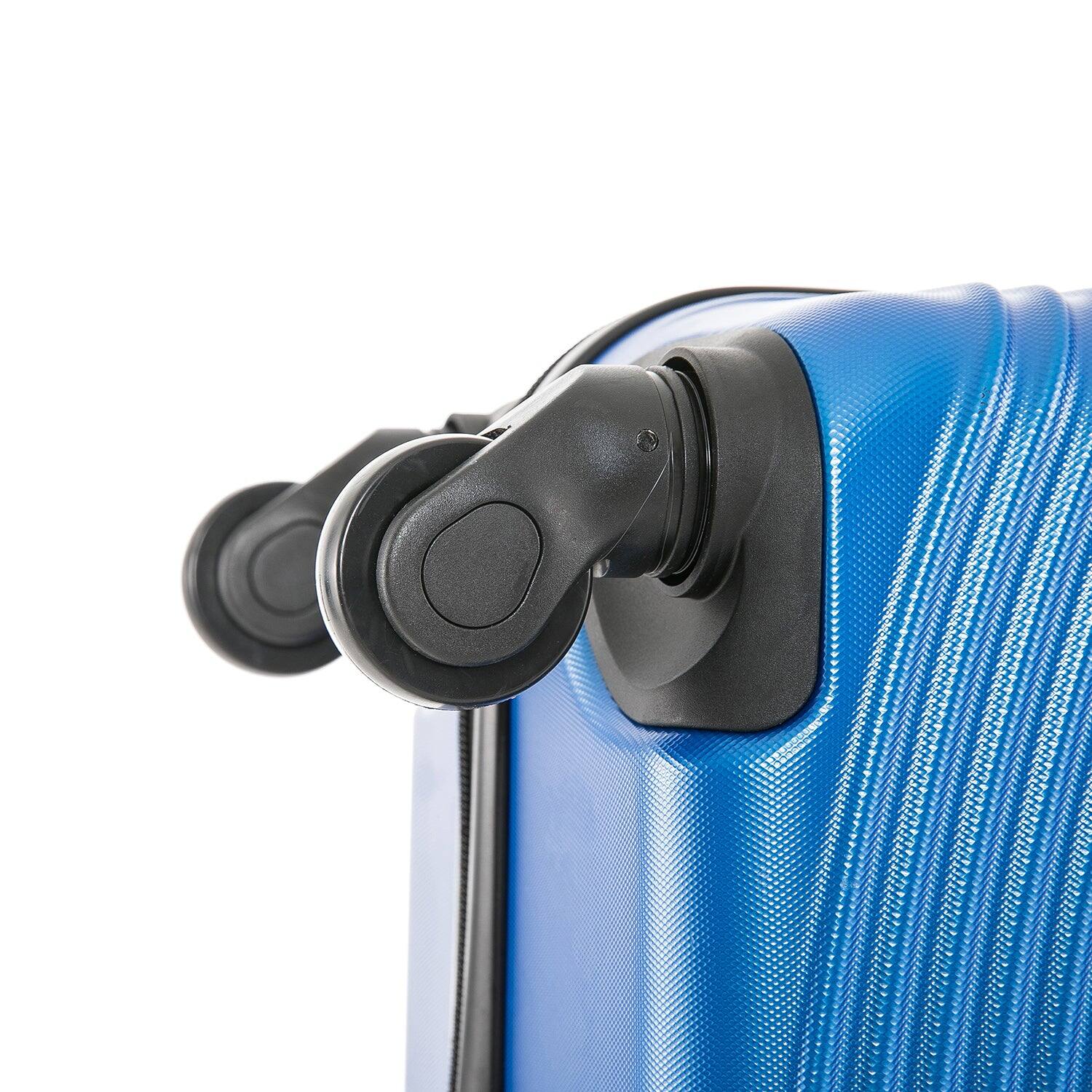 Alt View 4. DUKAP - Inception Lightweight Hardside Spinner Luggage 20" Carry-On - BLUE.