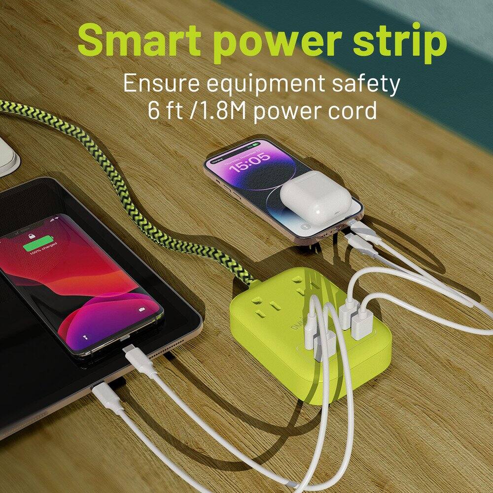 Smart power strip  
Ensure equipment safety  
6 ft /1.8M power cord