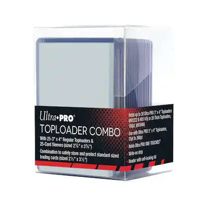 Ultra PRO - 25-Count Toploaders & Sleeves Combo with Box Ultra PRO - 25-Count Toploaders & Sleeves Combo with Box