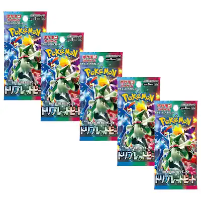 Pokmon TCG SV1A Scarlet & Violet Triple Beat Booster Pack | 5 Pack (Japanese Version) SV1A-5 - Best Buy Pokmon TCG SV1A Scarlet & Violet Triple Beat Booster Pack | 5 Pack (Japanese Version) SV1A-5 - Best Buy