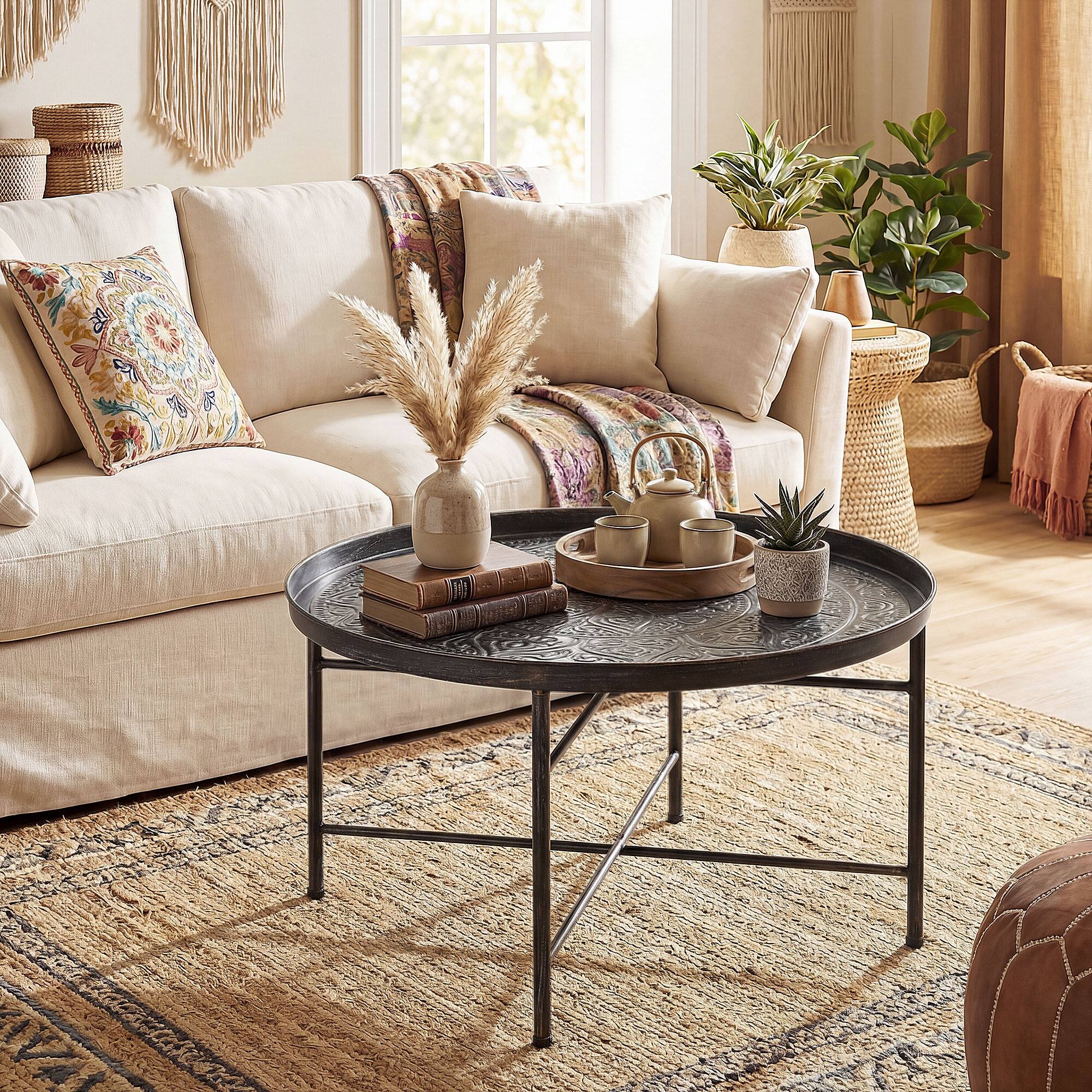 Alt View 1. Homcom - Table for Living Room - Pewter.