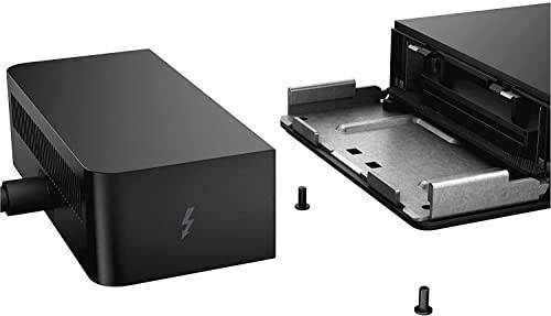 Alt View 2. Dell - Dell WD22TB4 Thunderbolt 4 Dock - Black.
