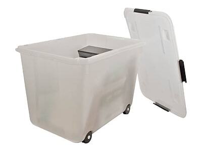 Alt View 3. Advantus - Advantus 60 Quart Storage Box, Clear (34009) - Clear.