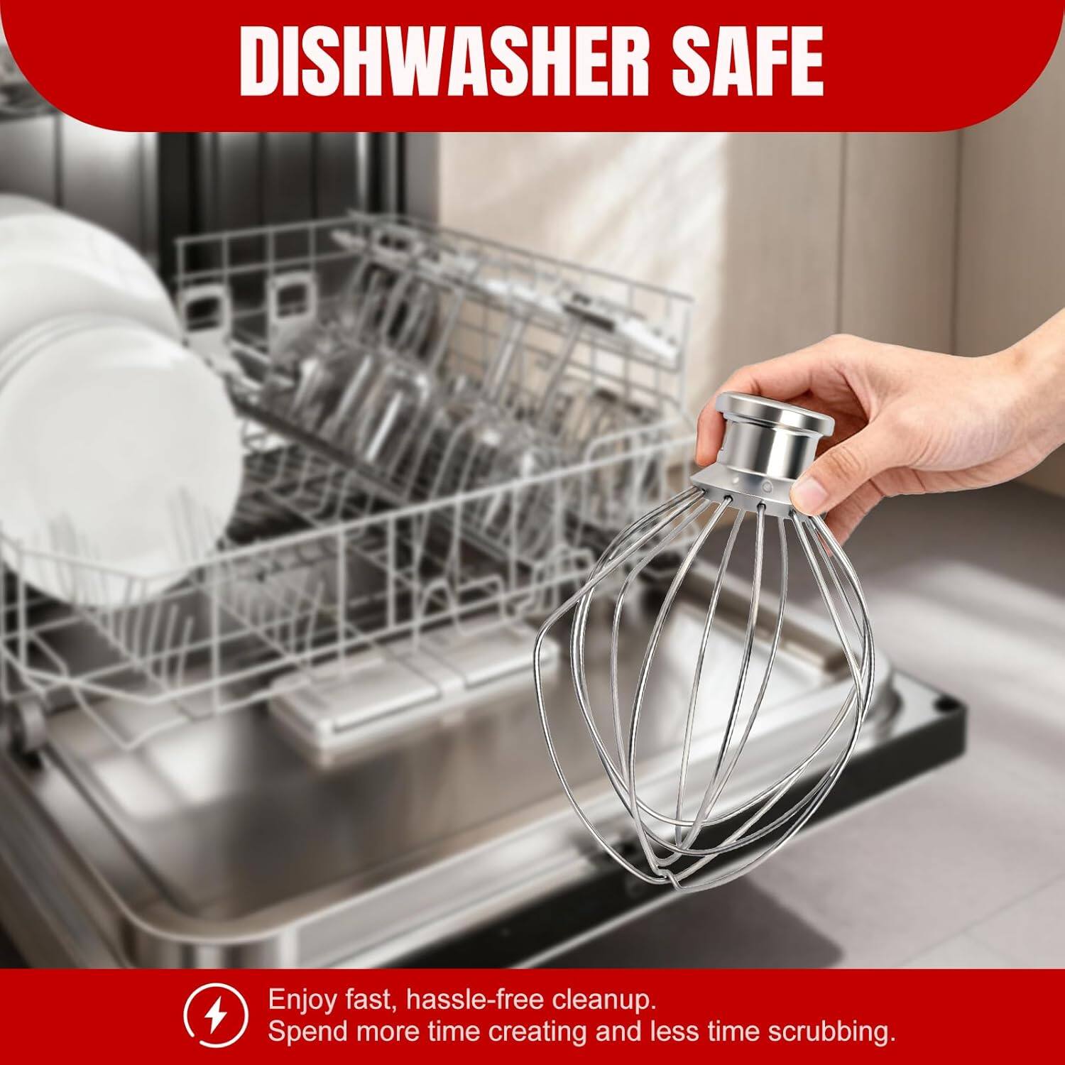 DISHWASHER SAFE

Enjoy fast, hassle-free cleanup. Spend more time creating and less time scrubbing.
