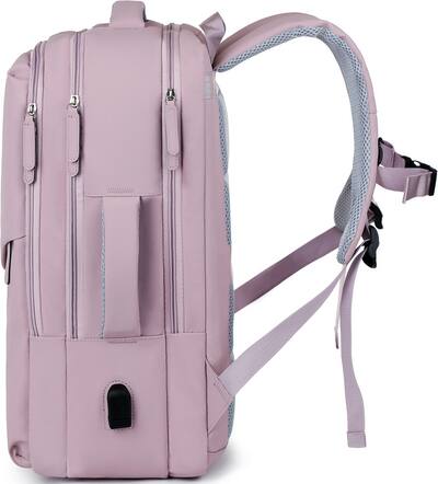 Multi-Pocket USB Travel Backpack Voyager Travel Max - Laptops up to 16", Purple Orchid | SaharaCase Multi-Pocket USB Travel Backpack Voyager Travel Max - Laptops up to 16", Purple Orchid | SaharaCase