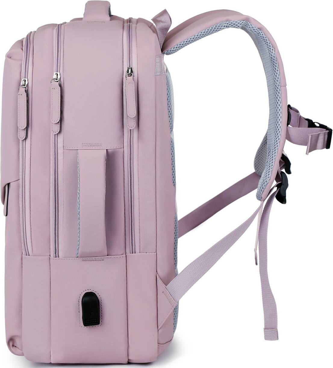 Alt View 12. SaharaCase - Water Resistant Backpack with USB Charging port and fits up to 17.3" laptop - Desert Purple.