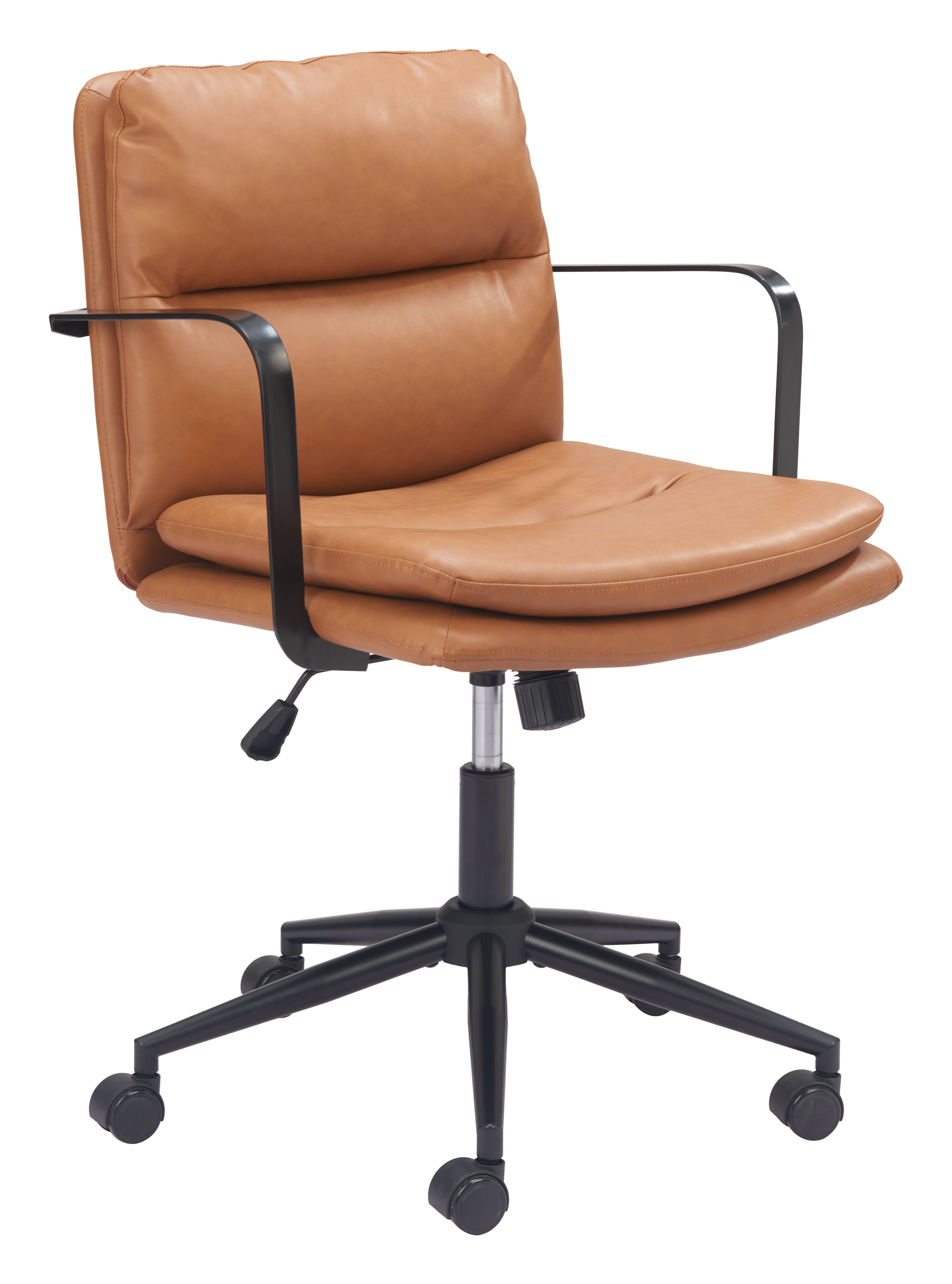 Front. Hivvago - Birao Office Chair Brown - Brown.