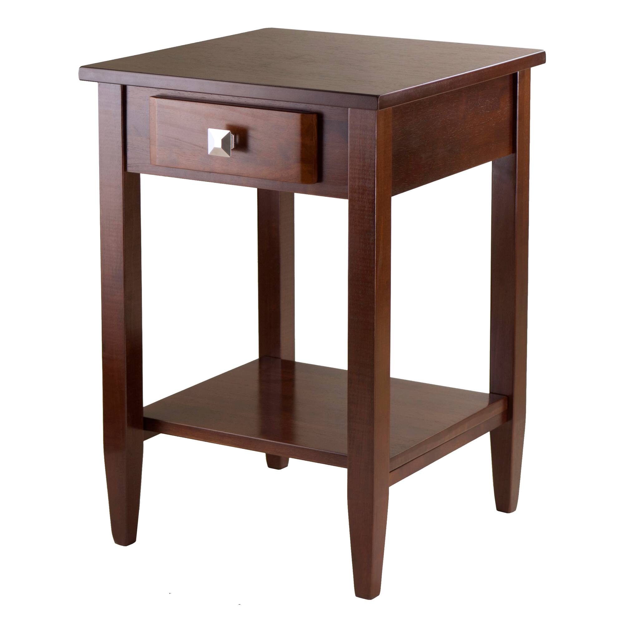 Front. Winsome Wood - Richmond End Table - Walnut.