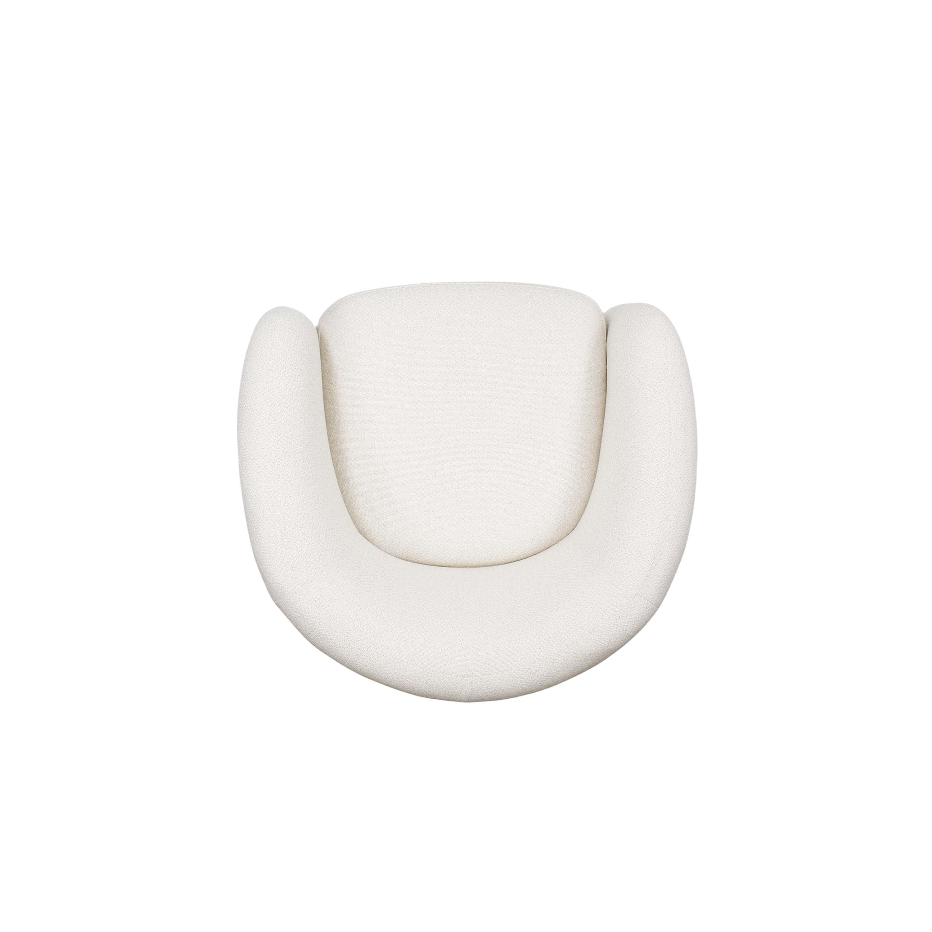 Alt View 6. Manhattan Comfort - Sylvia Modern Glam Tweed Lounge Chair - Ivory.
