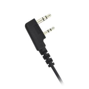 Back. ProMaxPower - 1.5-Wire Swivel Earpiece with PTT Mic for Kenwood, Baofeng, Retevis & Other Radios - Black.