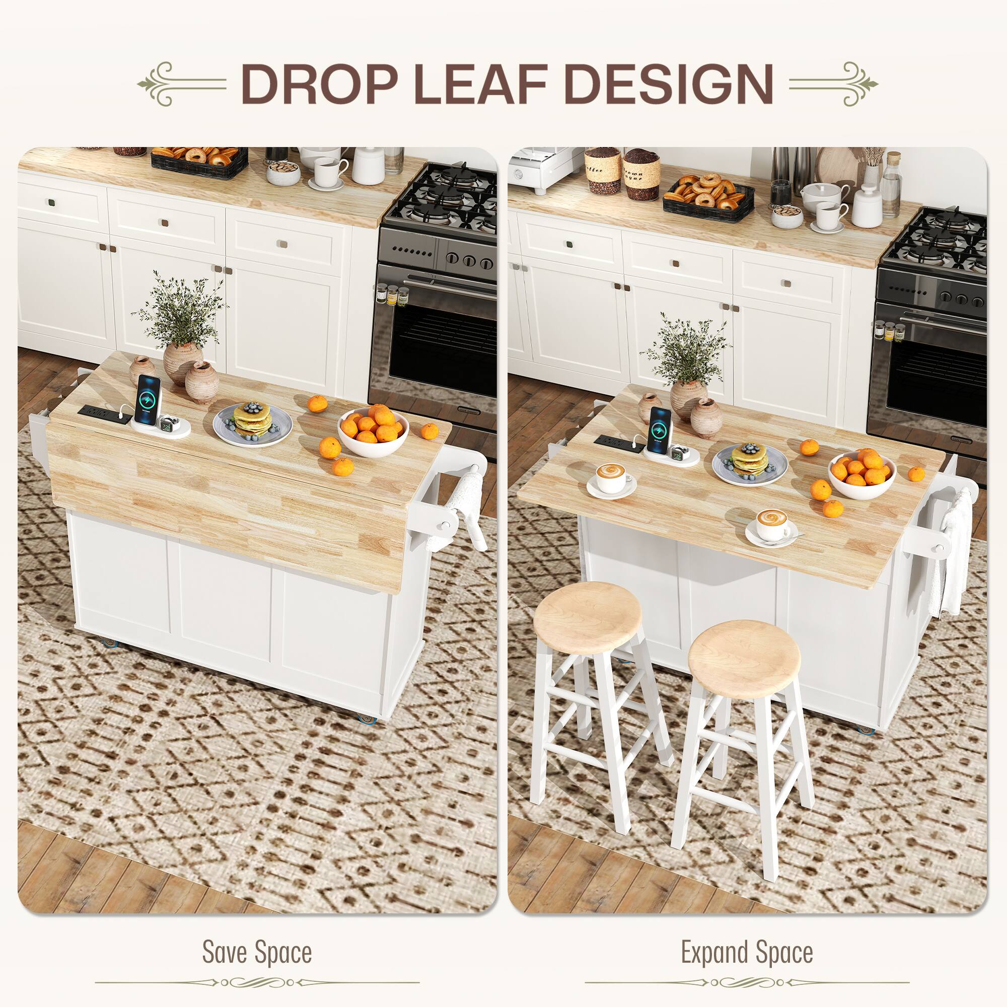 DROP LEAF DESIGN
Save Space
Expand Space