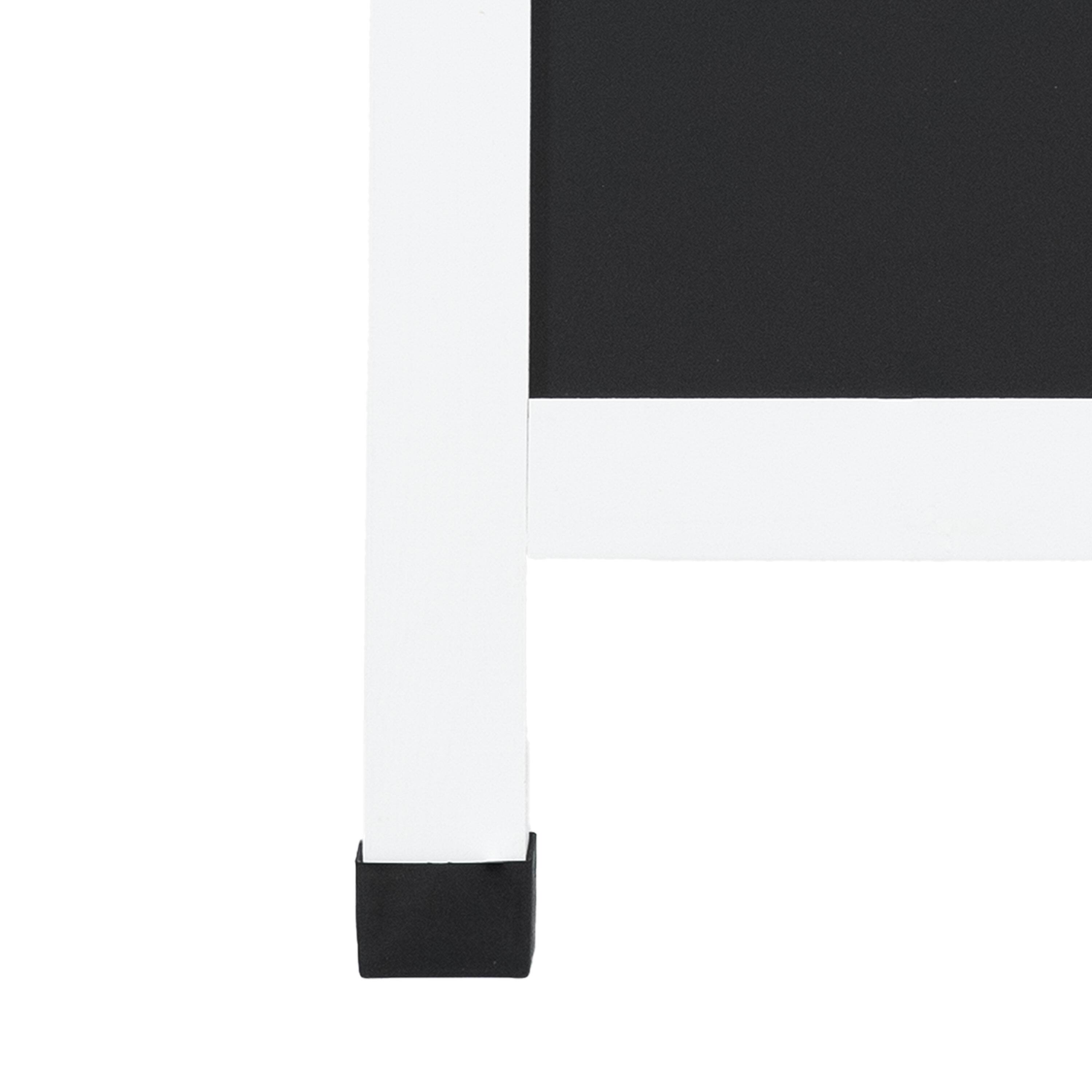 Alt View 8. Sunnydaze - 30" x 20" Chalkboard with Chalk and Eraser - White.