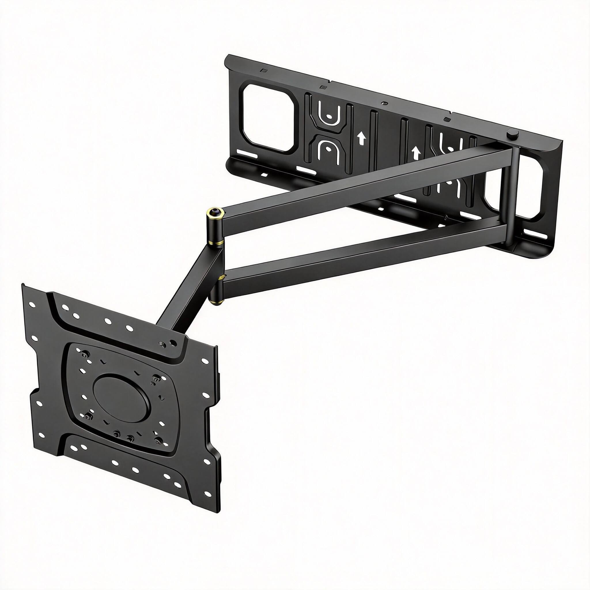 Front. OMOMMD - 25.6" Long-Arm Corner TV Mount, Full Motion Swivel Tilt, 13-43" up to 77lbs VESA 200 - Corner TV Mount 13-43 inch.