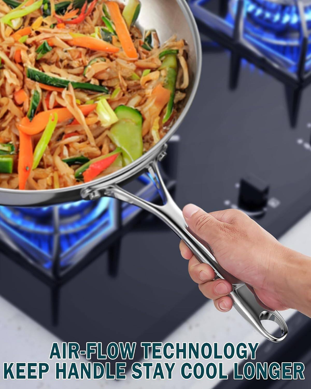 AIR-FLOW TECHNOLOGY KEEP HANDLE STAY COOL LONGER