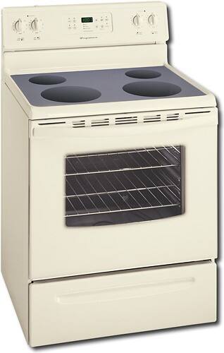 Angle Standard. Frigidaire - 30" Self-Cleaning Freestanding Electric Range - Bisque.