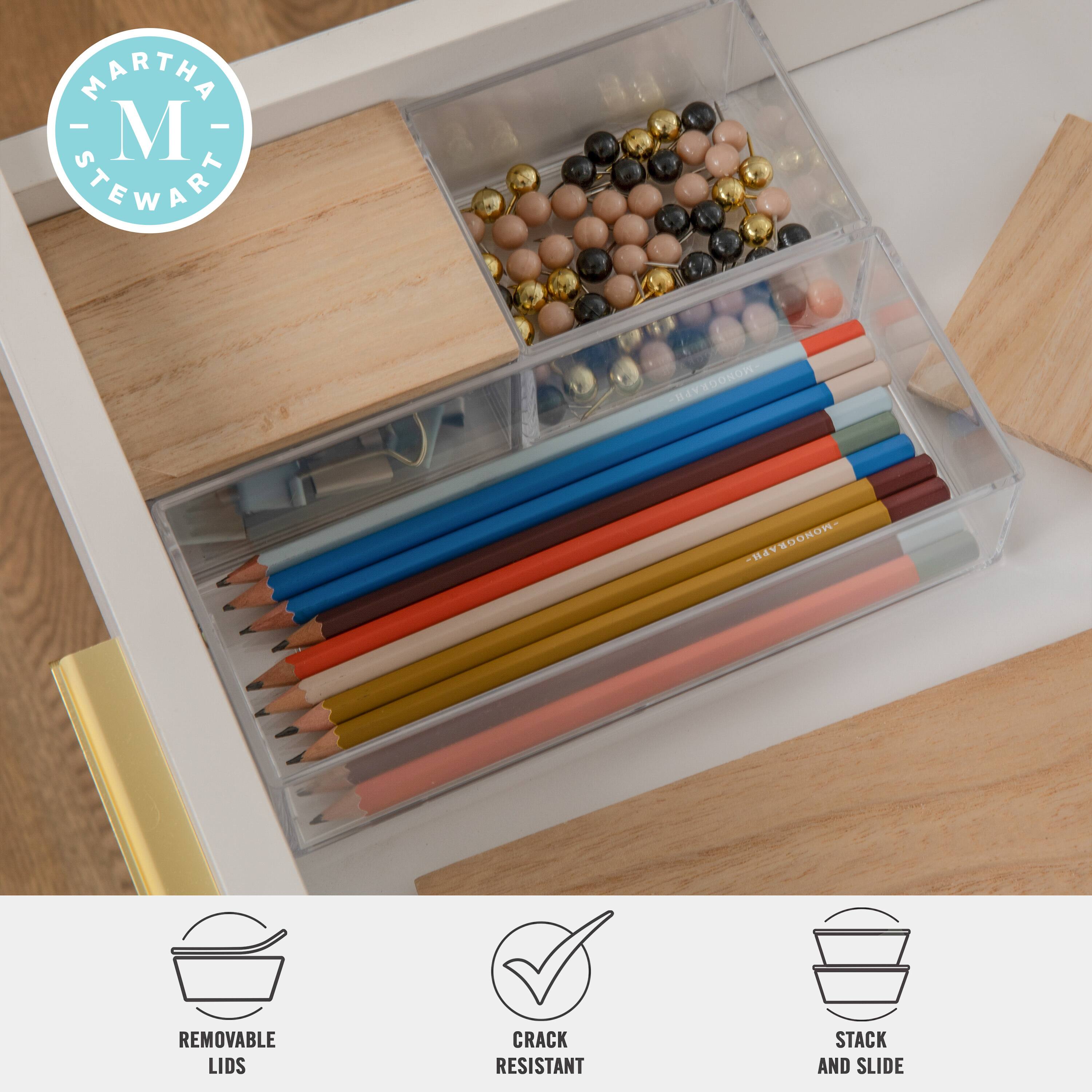 Martha Stewart - Removable Lids Crack Resistant Stack and Slide.