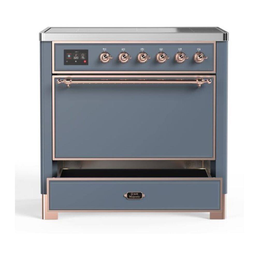 ILVE Majestic II Series 36 in. Induction Range with 5 Induction ...