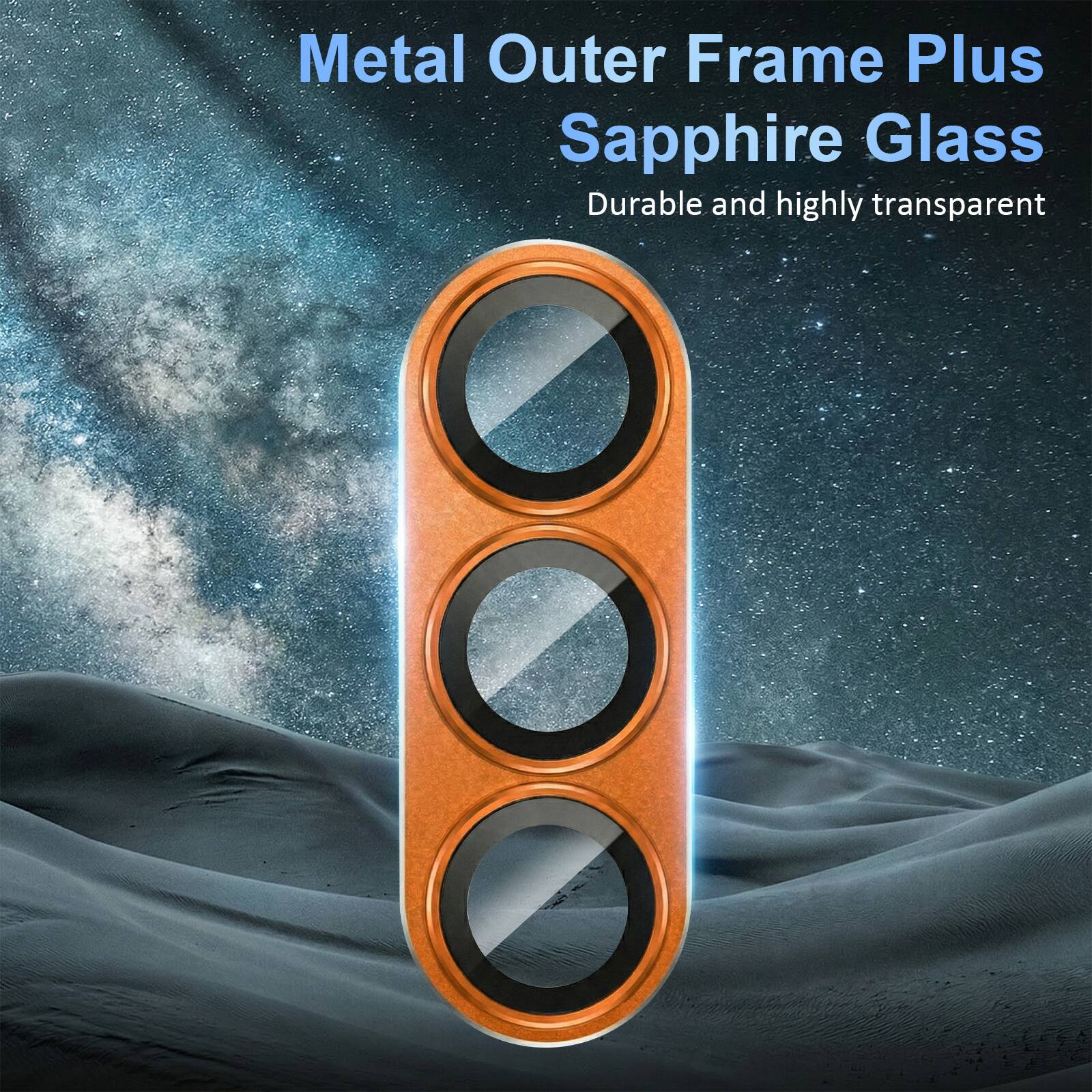 Metal Outer Frame Plus Sapphire Glass  
Durable and highly transparent